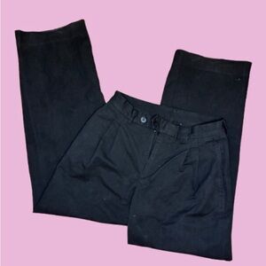 Black Straight Leg Trousers